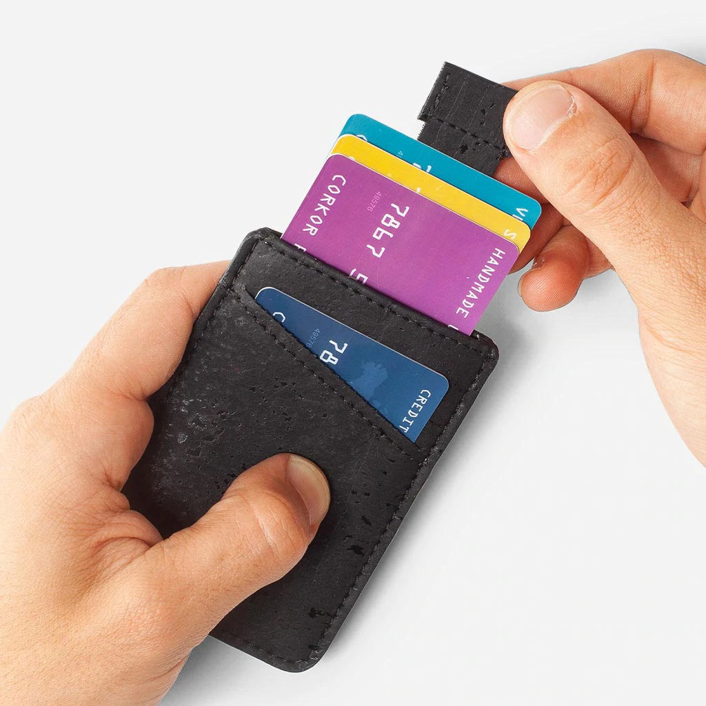 Card Holder Corcho Rfid Anticlonacion Cork Animal Cruelty Free